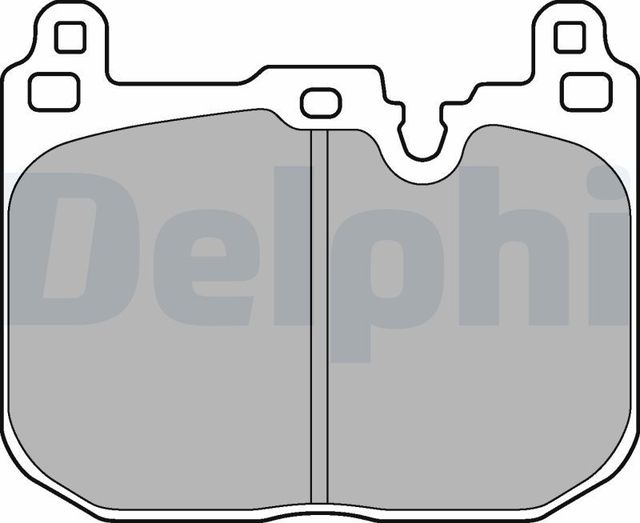 Тормозные колодки Delphi (Low-Metallic) передние для MINI Clubman II (F54) 2014-2026. Артикул LP3259