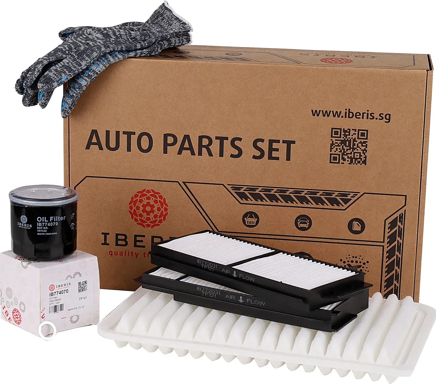 КОМПЛЕКТ ФИЛЬТРОВ IBERIS ДЛЯ ТО MAZDA 3 СЕДАН (BK) 1.6 04-09. Артикул IB770064KIT