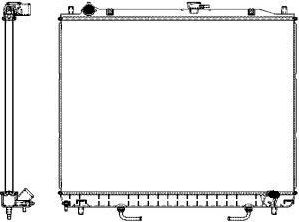 Радиатор охлаждения двигателя Sakura. Артикул 3321-1011