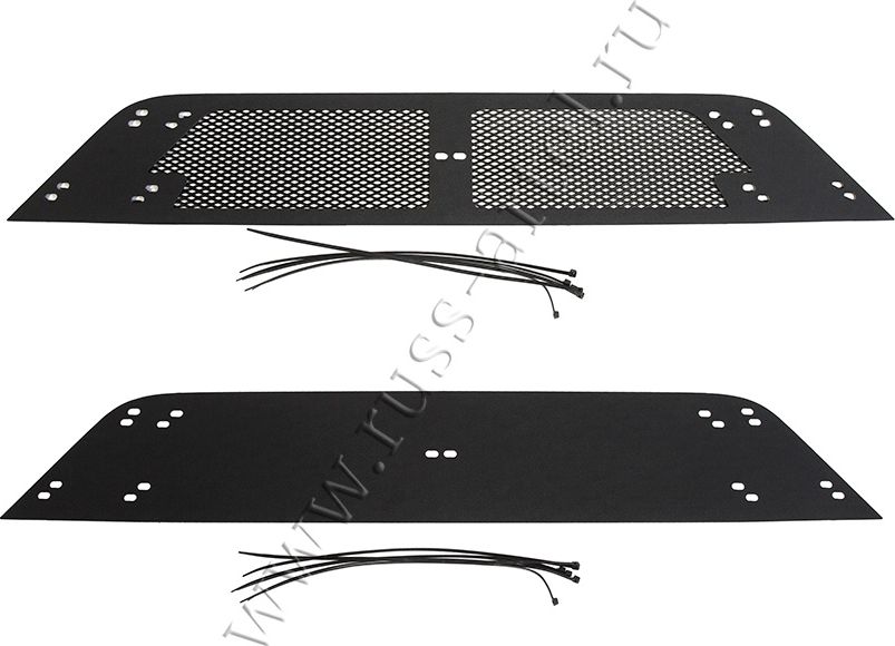 Защитная сетка и заглушка Русская Артель решетки переднего бампера для Renault Logan II 2018-2026 рестайлинг. Артикул SRR-134042