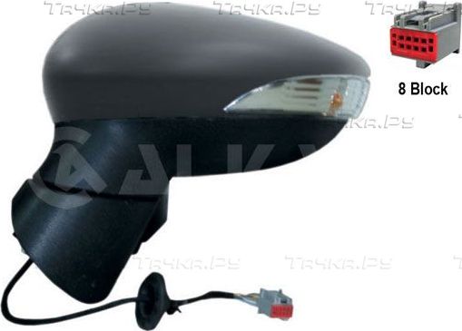 Зеркало боковое Alkar левое для Ford Fiesta VI 2008-2012. Артикул 6111394