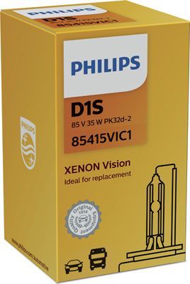 D1S 85V-35W (PK32d-2)  4400K Vision (Philips) Philips Xenon Vision. Артикул 85415VIC1
