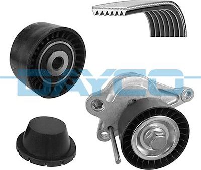 Приводной ремень поликлиновой с роликами (комплект) Dayco. Артикул KPV217