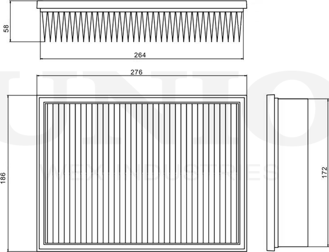 Фильтр воздушный (Unio). Артикул FLT-10083