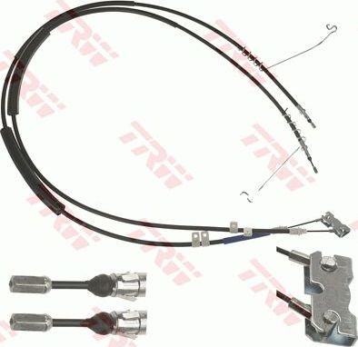 Трос ручника (тросик ручного тормоза) TRW для Ford Tourneo Connect I 2002-2013. Артикул GCH558