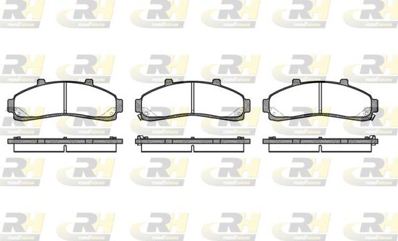 Тормозные колодки RoadHouse передние для Ford Explorer II 1994-2002. Артикул 2571.02