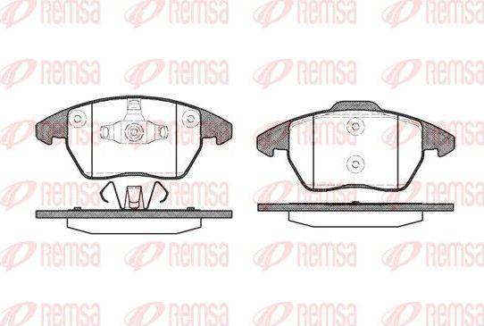 Тормозные колодки Remsa. Артикул 1030.10