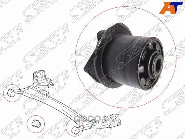 Сайлентблок задней балки TOYOTA ISTPASSOPLATZVI (SAT). Артикул ST4872552010