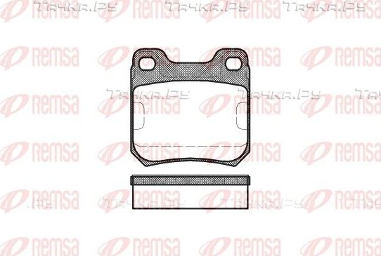 Тормозные колодки Remsa задние для Opel Omega B 1994-2003. Артикул 0239.40