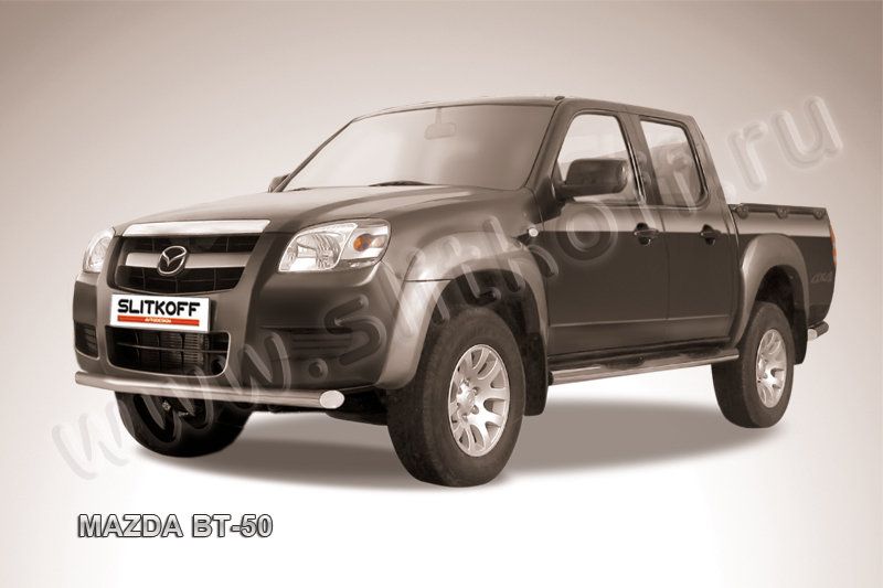 Защита Slitkoff переднего бампера d57 для Mazda BT-50 I 2006-2011. Артикул MZB010