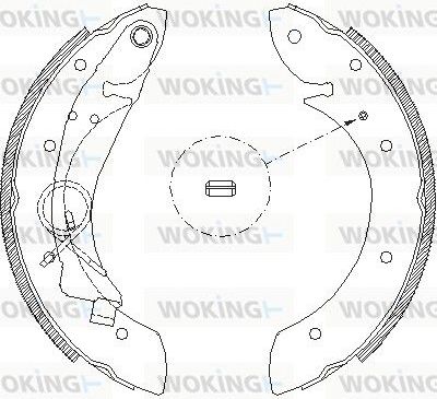Тормозные колодки Woking. Артикул Z4419.00