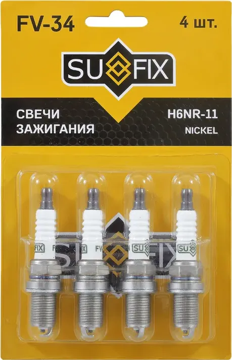 Свеча зажигания (Sufix). Артикул FV-34