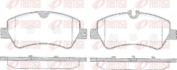 Тормозные колодки Remsa. Артикул 1521.00