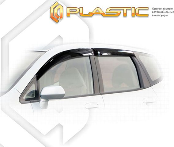 Дефлекторы СА Пластик для окон (Classic полупрозрачный) Honda Jazz 2001-2007. Артикул 2010030304229