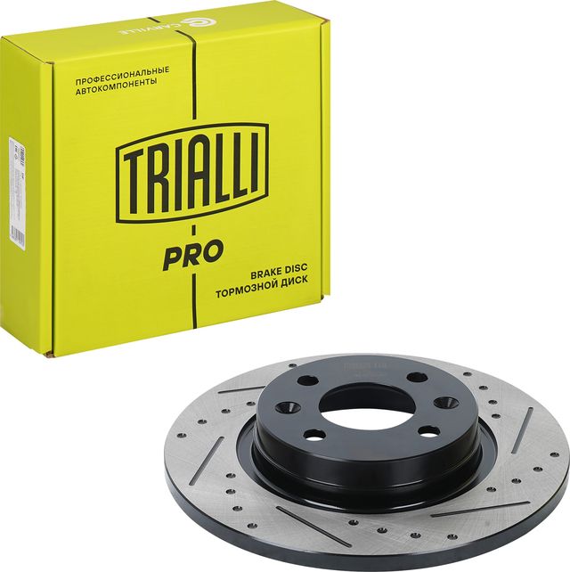 Тормозной диск Trialli передний для Renault Logan II 2007-2026. Артикул DF 001s