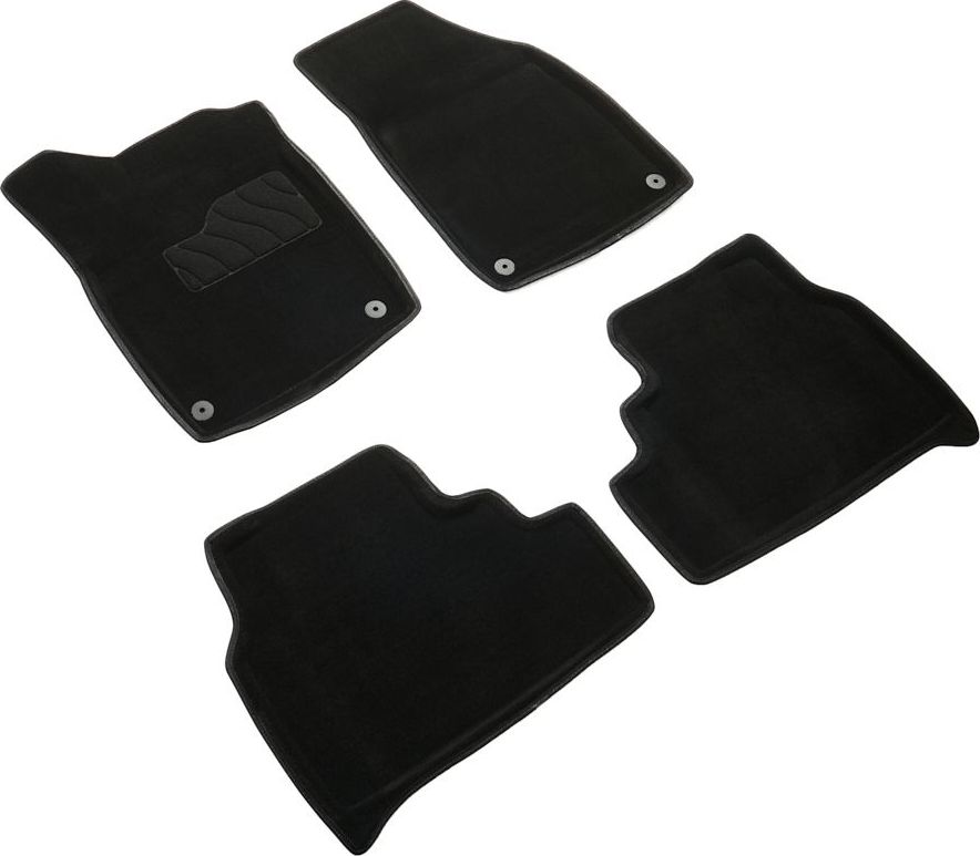 Коврики Seintex 3D ворсовые для салона Audi Q4 e-tron 2021-2026 ЧЕРНЫЕ. Артикул 317607