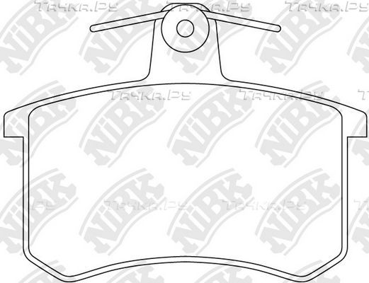 Тормозные колодки NiBK задние для Audi A8 I (D2) 1994-2002. Артикул PN0017