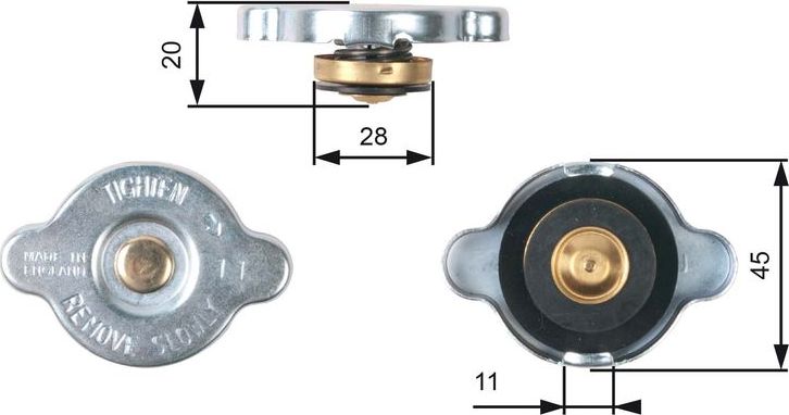 Крышка радиатора Gates для Toyota 4Runner I 1987-1989. Артикул RC133