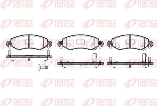 Тормозные колодки Remsa передние для Suzuki Wagon R+ II 2000-2008. Артикул 0702.12