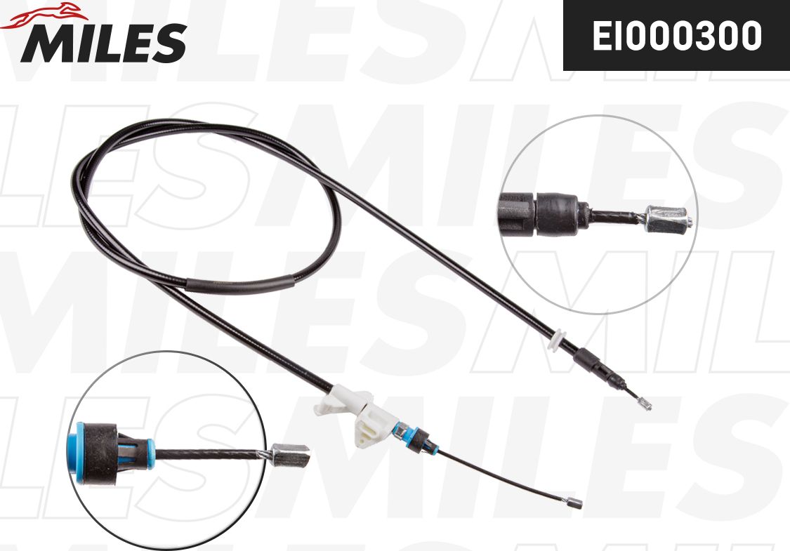Трос ручника (тросик ручного тормоза) Miles. Артикул EI000300