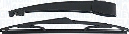 Поводок (рычаг) и щетка стеклоочистителя (дворника) Magneti Marelli. Артикул 000723180078