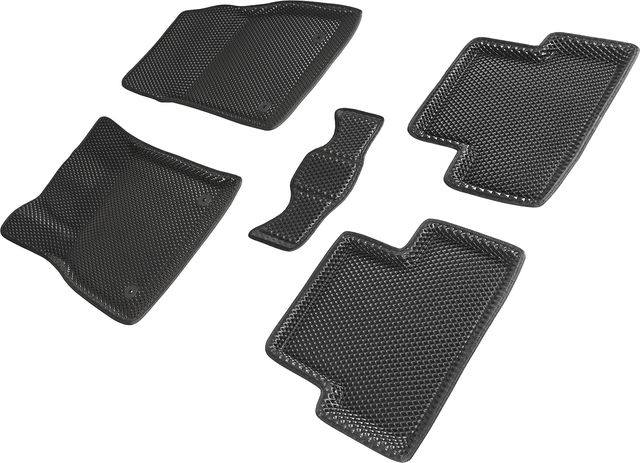 Коврики Seintex 3D EVA ромб для салона Opel Astra J 2009-2017 ЧЕРНЫЕ. Артикул 95235