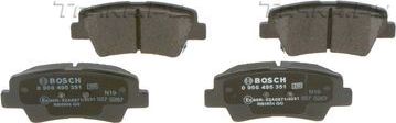 Тормозные колодки Bosch (Low-Metallic) задние для Kia Optima III 2012-2014. Артикул 0 986 495 351