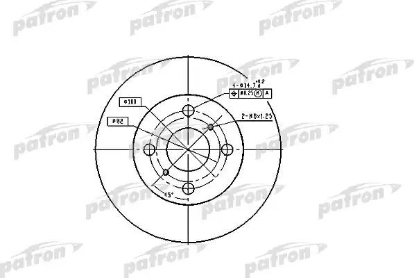 Тормозной диск Patron. Артикул PBD1423