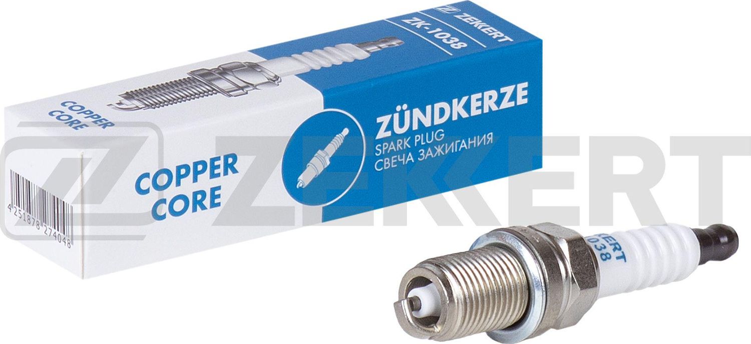 Свеча зажигания Zekkert. Артикул ZK-1038