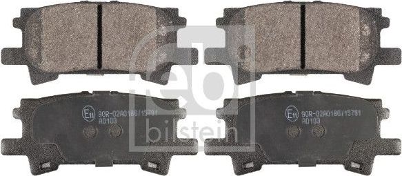 Тормозные колодки Febi Bilstein задние для Lexus RX II 2003-2008. Артикул 116334