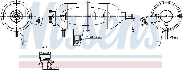 Расширительный бачок Nissens (полимерный материал) для Toyota Hilux VII 2004-2015. Артикул 996331