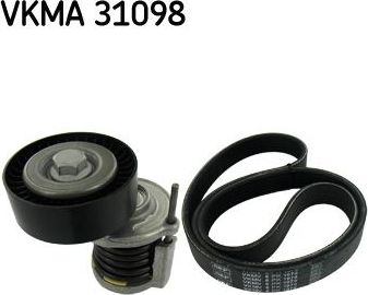 Приводной ремень поликлиновой с роликами (комплект) SKF. Артикул VKMA 31098