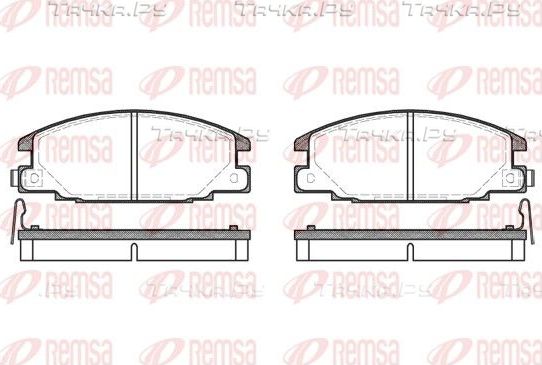 Тормозные колодки Remsa передние для Isuzu Trooper I 1984-1991. Артикул 0238.04