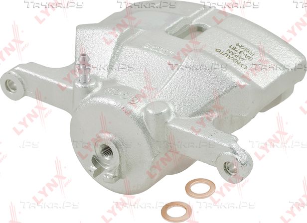 Тормозной суппорт LYNXauto передний левый для Nissan X-Trail T31 2007-2013. Артикул BA-3781