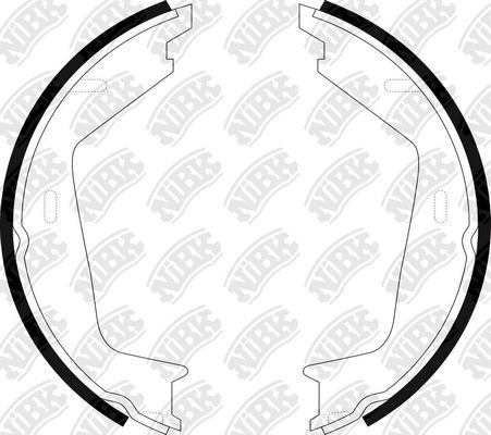 Тормозные колодки (стояночная тормозная система) NiBK. Артикул FN0566