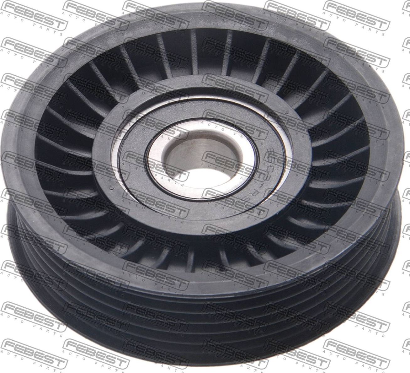 Направляющий (ведущий) ролик приводного поликлинового ремня Febest. Артикул 2188-F450