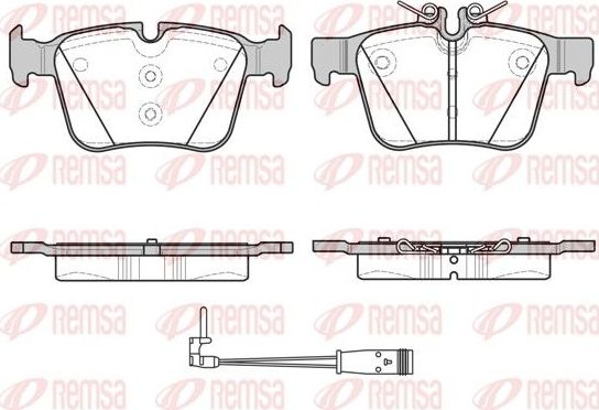 Тормозные колодки Remsa. Артикул 1516.21