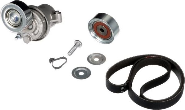 Приводной ремень поликлиновой с роликами (комплект) Gates Micro-V® для Mitsubishi ASX I 2010-2011. Артикул K016PK1488