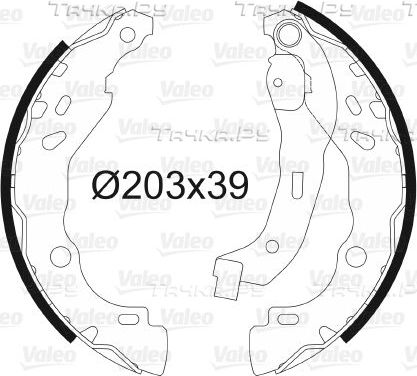 Тормозные колодки Valeo задние для Renault Clio IV 2012-2020. Артикул 562810