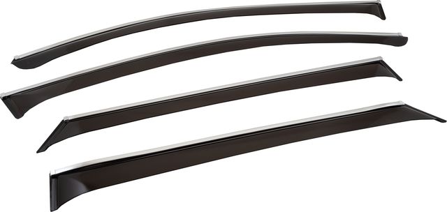 Дефлекторы Chromex для окон (c хром. молдингом) (4 шт.) Hyundai Tucson III 2015-2021. Артикул CHROMEX.63013