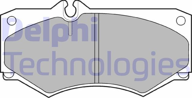 Тормозные колодки Delphi (Low-Metallic) передние для PUCH G-modell W463 1989-1997. Артикул LP468