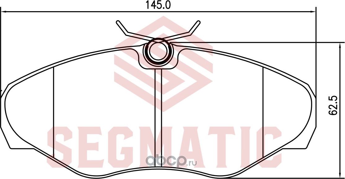 Колодка торм диск пер (Segmatic). Артикул SGBP2722