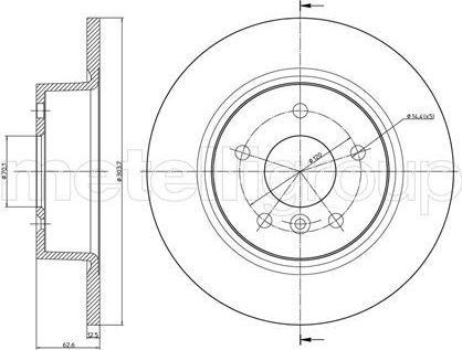 Тормозной диск Trusting задний для Land Rover Range Rover II 1994-2002. Артикул DF143
