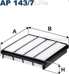 Воздушный фильтр Filtron для Toyota Tundra II 2006-2026. Артикул AP 143/7