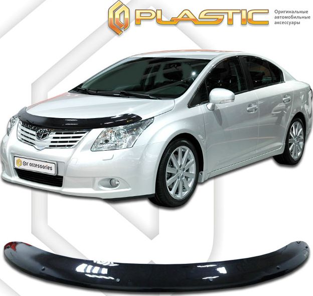 Дефлектор СА Пластик для капота (Classic черный) Toyota Avensis 2009. Артикул 2010010103972
