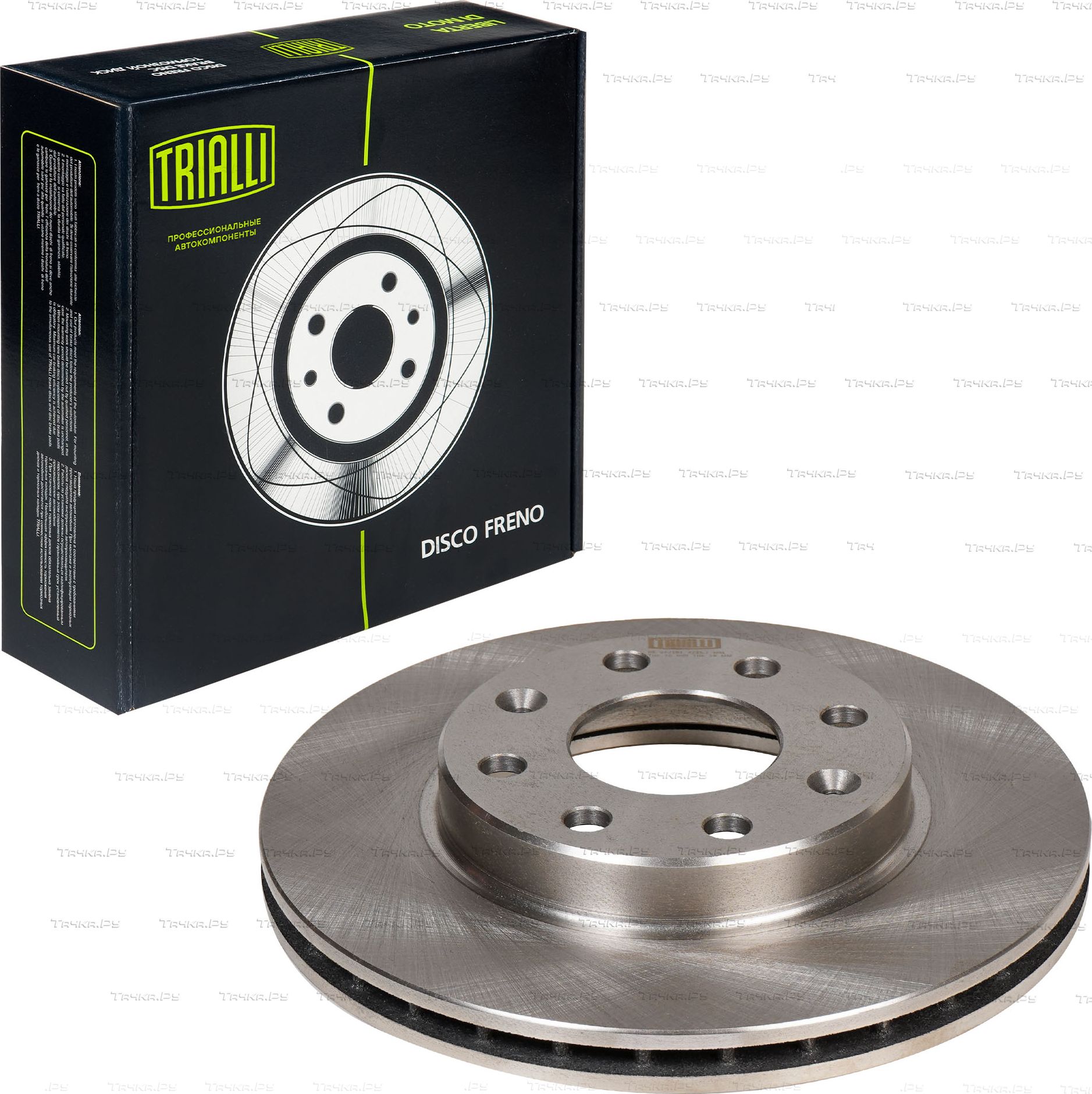Тормозной диск Trialli передний для Chevrolet Spark III 2010-2016. Артикул DF 062101