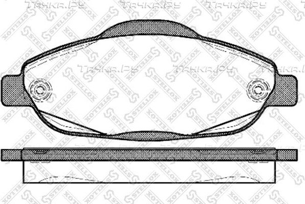 Тормозные колодки Stellox. Артикул 001 096B-SX