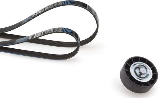 Приводной ремень поликлиновой с роликами (комплект) Gates Micro-V® для Citroen Jumper I 2002-2006. Артикул K046PK948