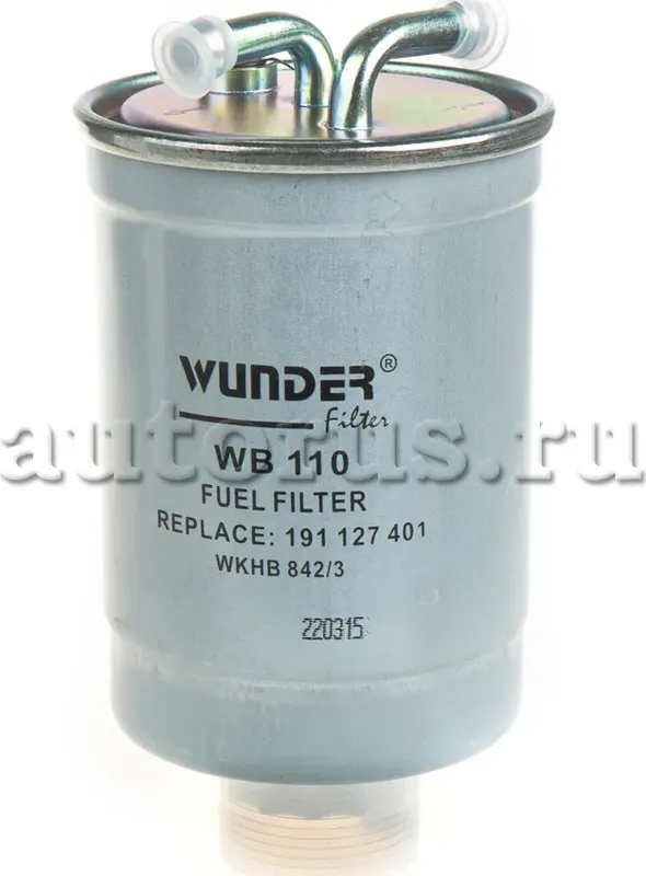 Фильтр топливный VW дизель без обратки WUNDER FILTER WB110 Wunder. Артикул WB110