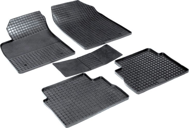 Коврики резиновые Seintex с узором сетка для салона Opel Vectra C 2002-2008. Артикул 00292